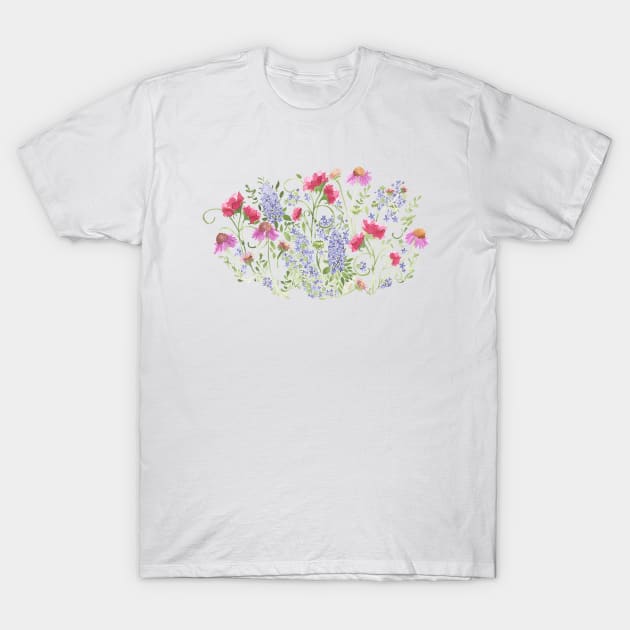 Flowering Meadow T-Shirt by marlenepixley